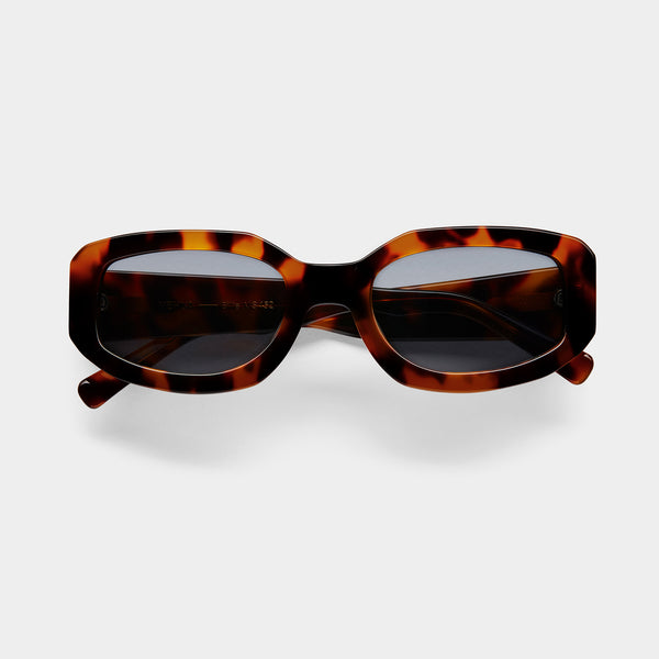 front shot of the Indi tort / Smoke sunglasses from vehla eyewear