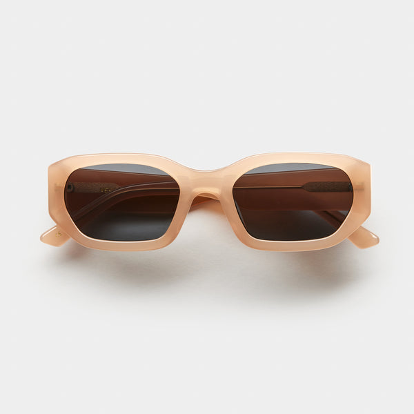 front product image of vehla eyewear felix sunglasses in taupe / smoke