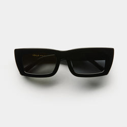 front product image of vehla eyewear florence sunglasses in black / smoke