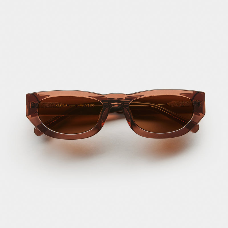 front product image of vehla eyewear lotta sunglasses in espresso / choc