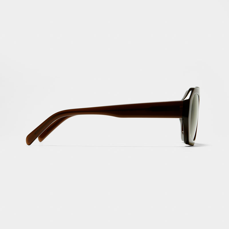 side product shot of vehla eyewear river sunglasses in coco khaki